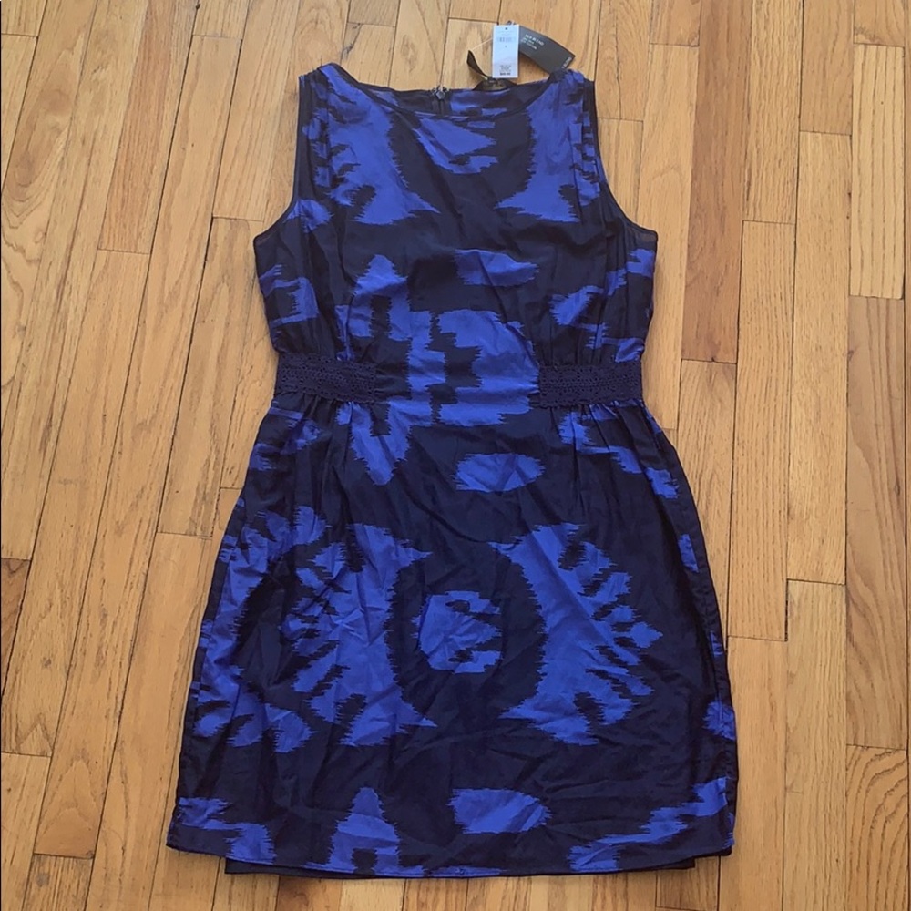 Banana Republic blue flower dress with slip